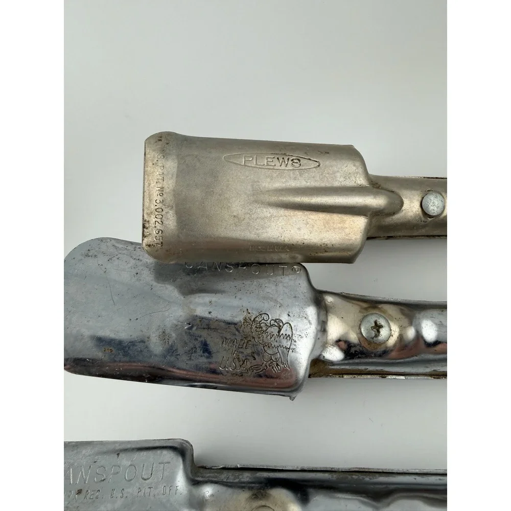 Huffy Can Spout 1009 and Plews Spout Vintage Metal Spout Set Made in USA‎